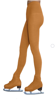 ChloeNoel Childs Overboot Ice Skating Tights TF8832 -Medium Tan