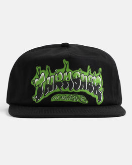 Thrasher Airbrush Snapback Cap - Black