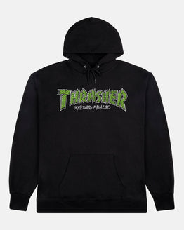 Thrasher Brick Hoody - Black