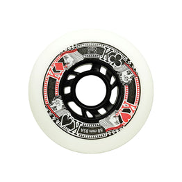 FR Street Kings Inline Skate Wheels - White