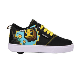 Heelys X Minecraft Pro 20 Print Shoes - Black Yellow