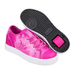Heelys Classic One Wheel Shoes - Pink/LT Pink Canvas