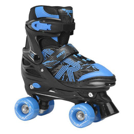 Roces Quaddy 3.0 Adjustable Quad Skates - Black / Astro Blue