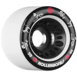 Rollerbones Pet Day of The Dead Quad Wheels White (Pack of 4) 59mm/88A