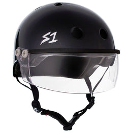 S1 Lifer Helmets inc Visor - Black Gloss