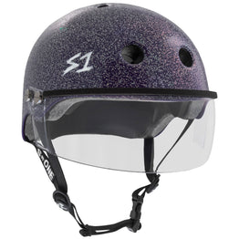 S1 Lifer Helmets inc Visor - Purple Glitter