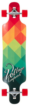 Voltage DT Longboard - Red/Green