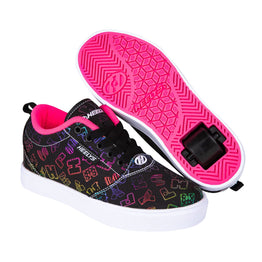 Heelys Pro 20 Prints Shoes - Black/Rainbow/Neon Pink