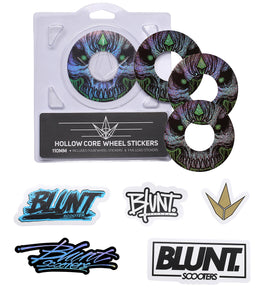 Blunt Envy 110mm Replacement Wheel Graphics - Skull