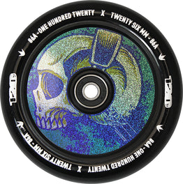 Blunt Hollow Core 120mm Wheel - Black / Skull Phones