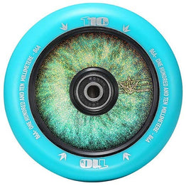 Blunt Hollow Core 110mm Wheel - Glow Eyes Hologram Teal