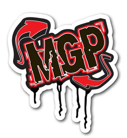 MGP Drip Logo Red Sticker (202-047)