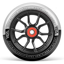 Madd MFX AR120 Dual Urethane Syndicate 120mm Scooter Wheels - Black / White