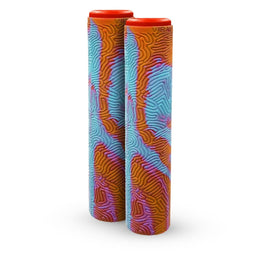MFX Viral 180MM Grind Grips - Teal/Orange