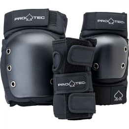 Pro-Tec Street Gear Junior 3 Pack Pad Set - Black