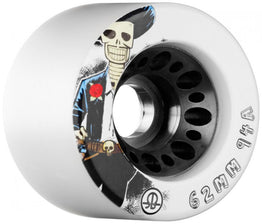 Rollerbones Day of The Dead Quad Wheels (Pack of 4) White 62mm 92A