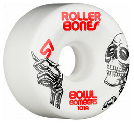 Rollerbones Bowl Bombers Quad Wheels 57mm/101A White (8pk)