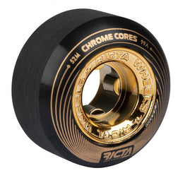 Ricta Chrome Core Skateboard Wheels -Black / Gold