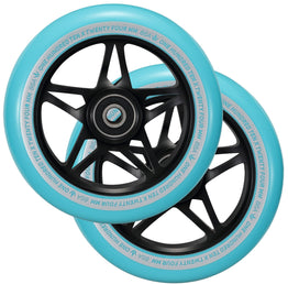 Blunt S3 110mm Scooter Wheels - Black / Teal (Pair)