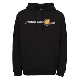 Santa Cruz Hood Check Ringed Flamed Dot Hood - Black
