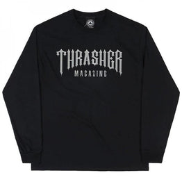 Thrasher Low Low Logo Long Sleeve - Black