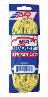 A&R USA Non Waxed Hockey Laces - Yellow