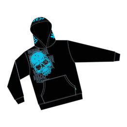 Madd Gear Corpo Skull Hoody - Black / Blue
