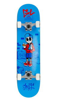 Enuff Skully Complete Mini Skateboard - Blue 7.25" x 29.5"