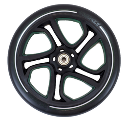 Frenzy 215mm Scooter Wheel Black / Green (Last One)