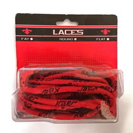 Kizer Round Profile Laces - Red/Black