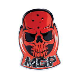 Madd Gear Alloy Skull Headtube Decal Sticker - Red