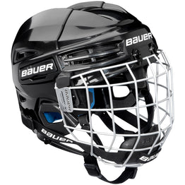 Bauer Prodigy Youth Combo Hockey Helmet - Black