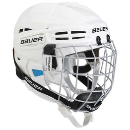 Bauer Prodigy Youth Combo Hockey Helmet - White