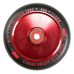 Madd MFX Corrupt 110mm hollow core Scooter Wheel  - Red / Black