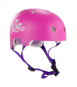 Rio Roller Script Helmet - Pink