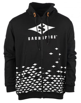 Sacrifice Zip Hoodie - Black White