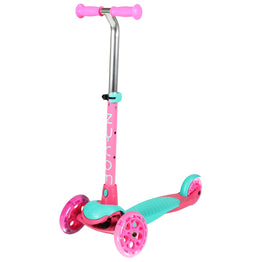 Zycom Zing Kids Teal / Pink Adjustable Scooter W/ Light Up Wheels