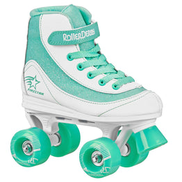 Roller Derby FireStar V2.0 White Teal Quad Skates