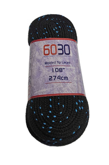 6030 Sports Non Waxed Hockey Laces - Black