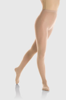 Mondor Durable Footed Ice Skating Tights 3345 - Sun Tan