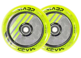 Madd Gear 110MM Hollow Core Wheels - Zen - Green (Pair)