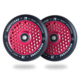 Root Industries HoneyCore Wheels 110mm - Black / Red  (Pair)