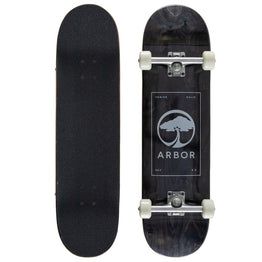 Arbor Street Logo Complete Skateboard 8.5 - Black