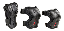 SFR Essentials Kids Protective 3 Pack - Black / Red