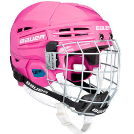 Bauer Prodigy Childrens Combo Hockey Helmet - Pink