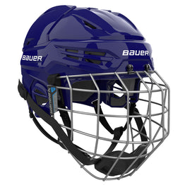 Bauer Re-Akt 55 Hockey Helmet Combo - Navy