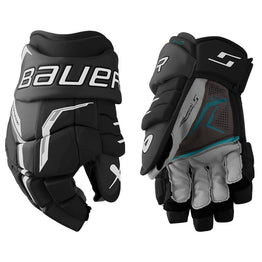 Bauer Supreme F40 Intermediate Hockey Gloves - Black/White