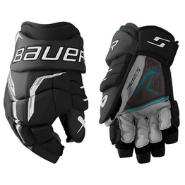 Bauer Supreme F40 Senior Hockey Gloves - Black/White