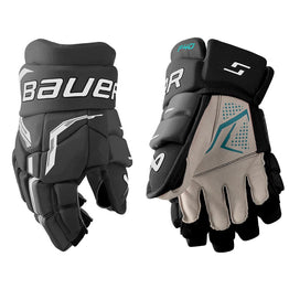 Bauer Supreme F40 Junior Hockey Gloves - Black/White
