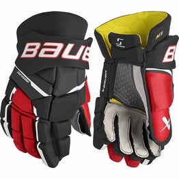 Bauer Supreme M3 Ice Hockey Gloves Black -  Senior Black Red